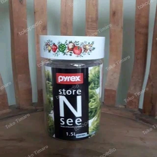 ready stok peomo toples pyrex store n see, 1.5l (7048-8) original