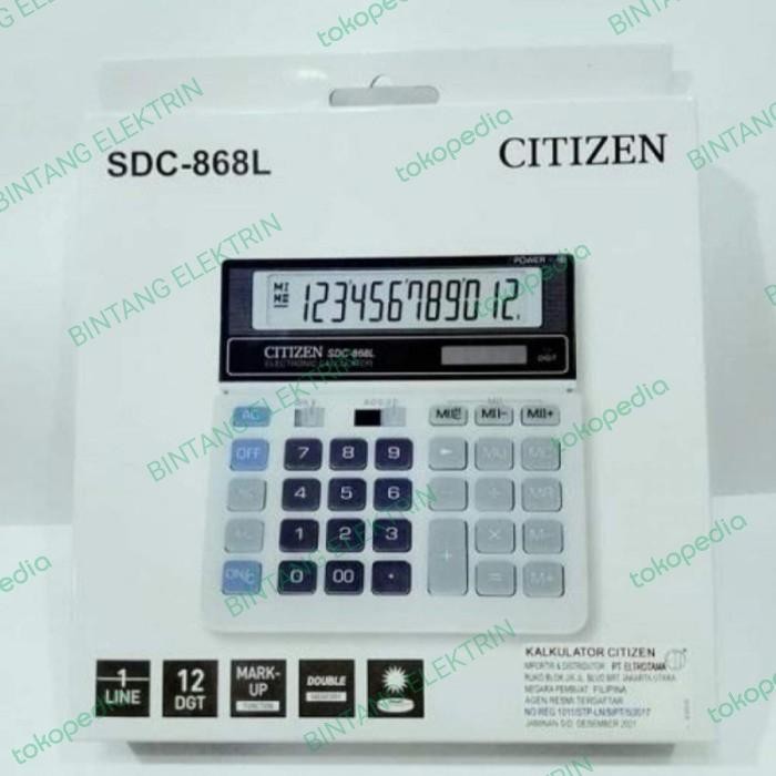 

Kalkulator Citizen Sdc-868L Model Casio