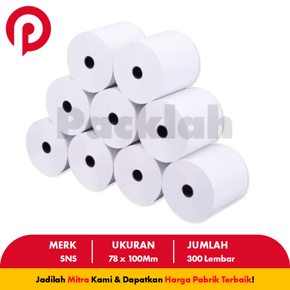 

UM1 Label Thermal 78 x 100 mm isi 300 Lembar SNS Kualitas Super! PackLah