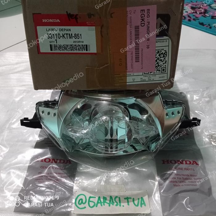 Reflektor Lampu Depan Supra X 125 Lama Old Lawas Asli Ori Original Ahm