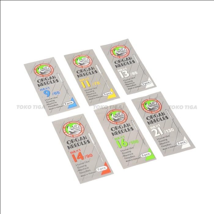 

Jarum Organ/Organ Needles HAx1 (Mesin Jahit Portable & Rumah Tangga)