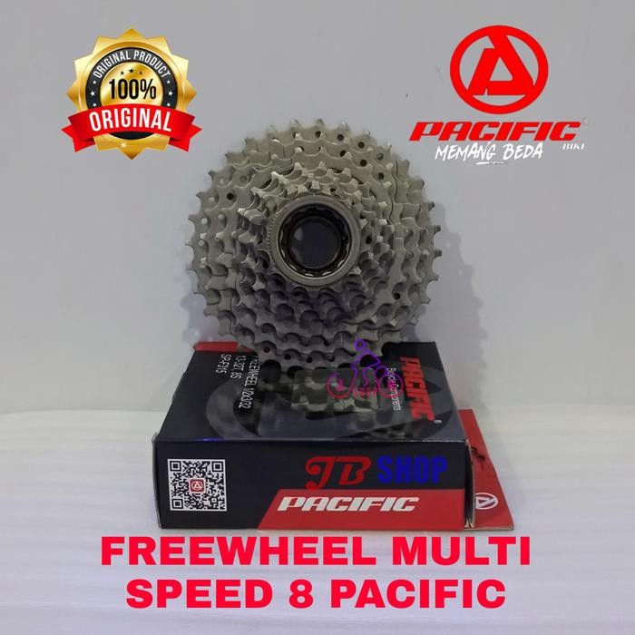 Freewheel Multi Speed Scket 6 7 8 9 Gear Gir Gi Belakang Sepeda Pacific Outdoor