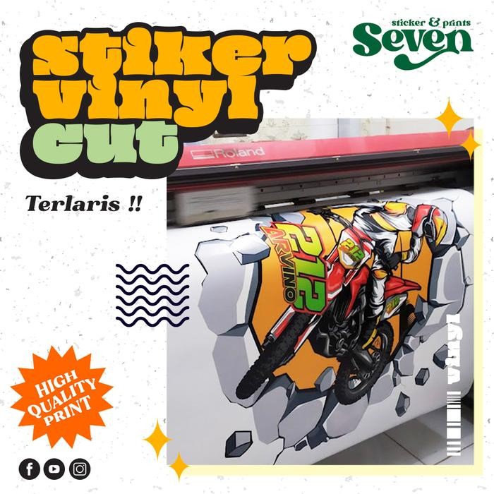 

Sticker Vinyl Custom Print + Laminasi + Cutting #Gratisongkir