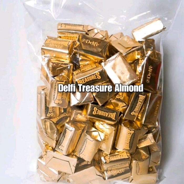 

Coklat Delfi Treasures Almond Cookies Chocolate Chocolate - 48 Butir 24 Butir - Manis, Food, Gula,