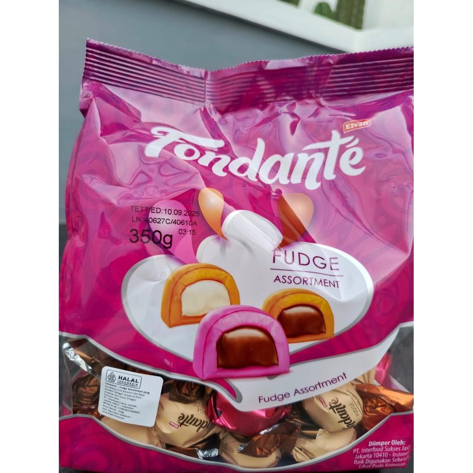

ELVAN FONDANTE Fondant,Caramel & Fudge 350GRAM Assortment/Mix Coklat Turkey/Turki