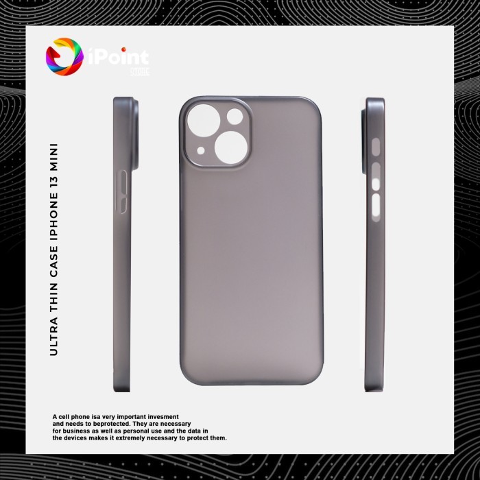 Genggam- Case Iphone 13 Mini Super Tipis Ultra Slim Hardcase 0.3 Mm