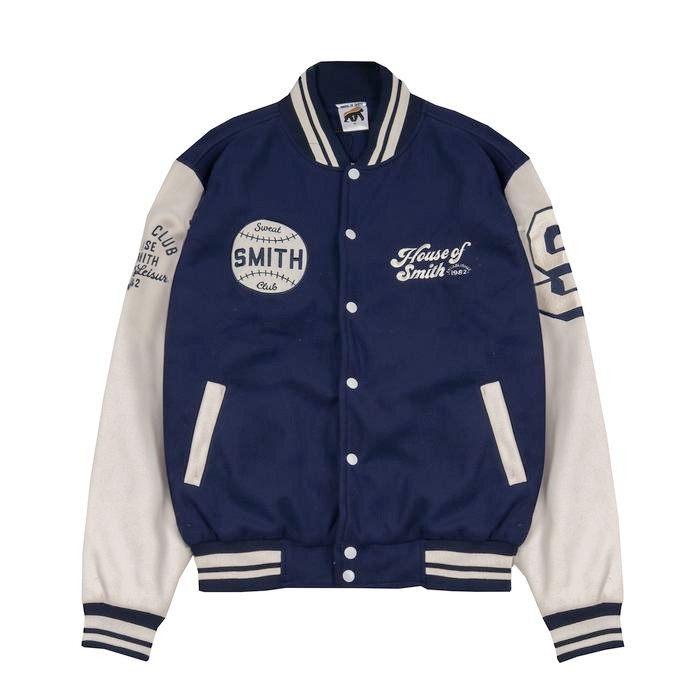 House of Smith Varbleu #2 - Jaket Varsity Pria