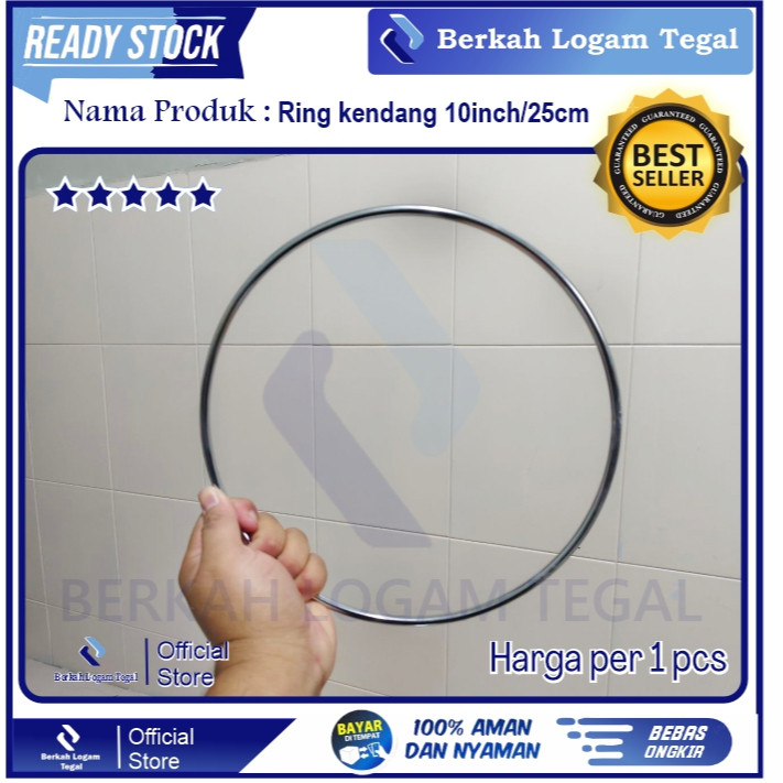 Ring Tak Dut Kendang Ketipung 10Inci/25Cm Full Crome