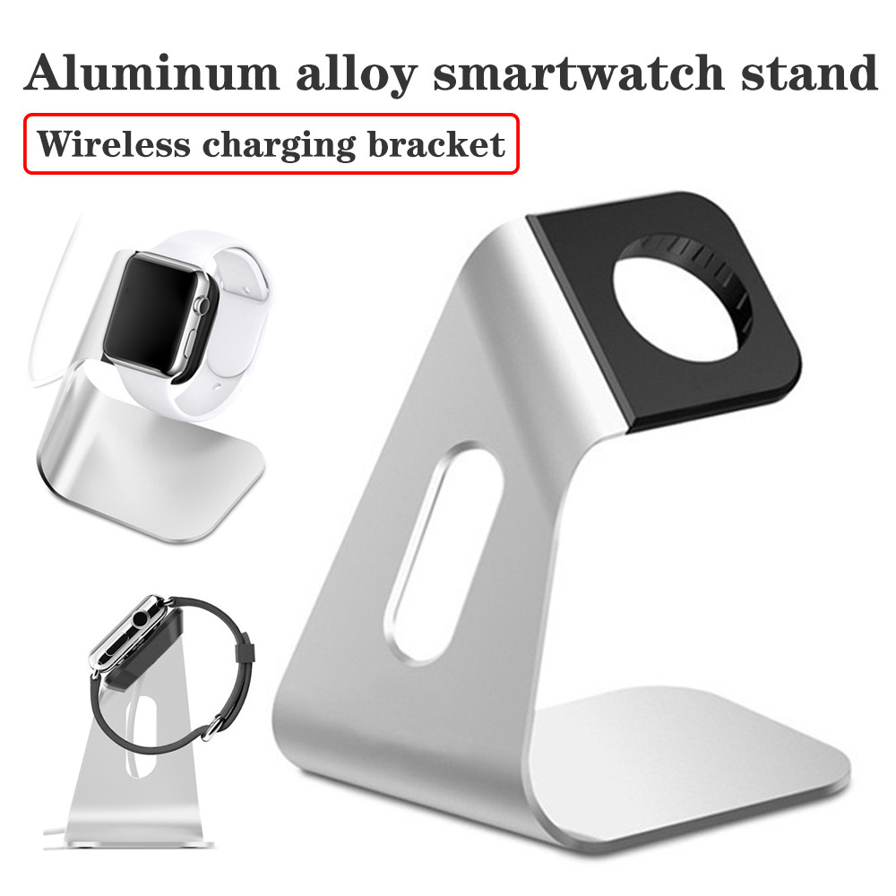 Metal Aluminum Charger Stand Holder For iPhone iWatch Series Smart Watch Bracket Charging Cradle Sta