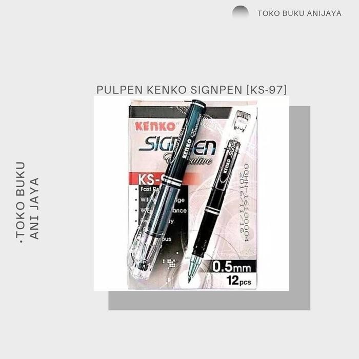 

GASS.! PULPEN/PENA TULIS KENKO SINGPEN [KS-97] 1PACK ISI 12PCS STATIONERY