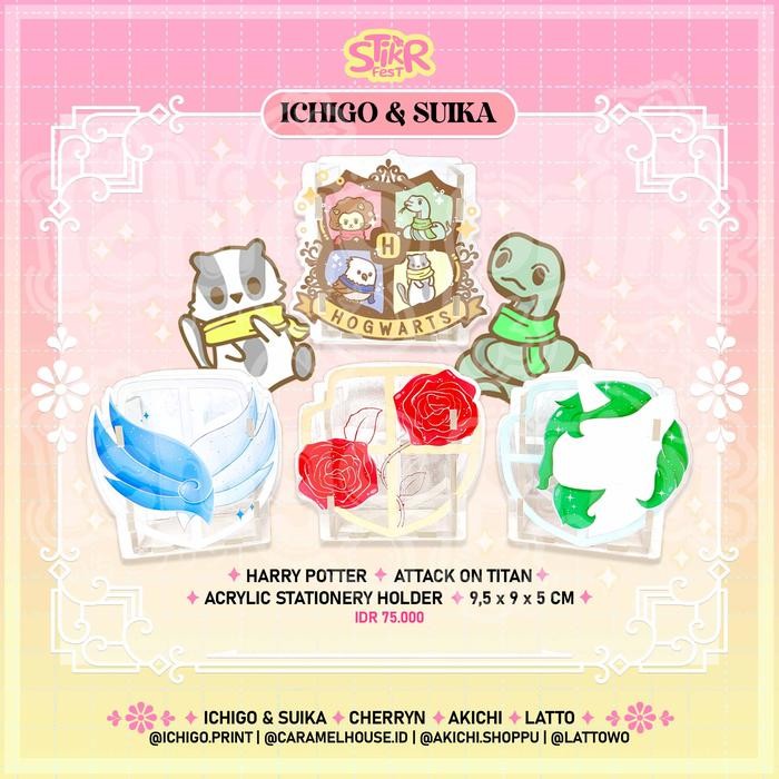 

MASIH READY ICHIGO PRINT #STIKRFEST ACRYLIC STATIONERY HOLDER ATTACK ON TITAN