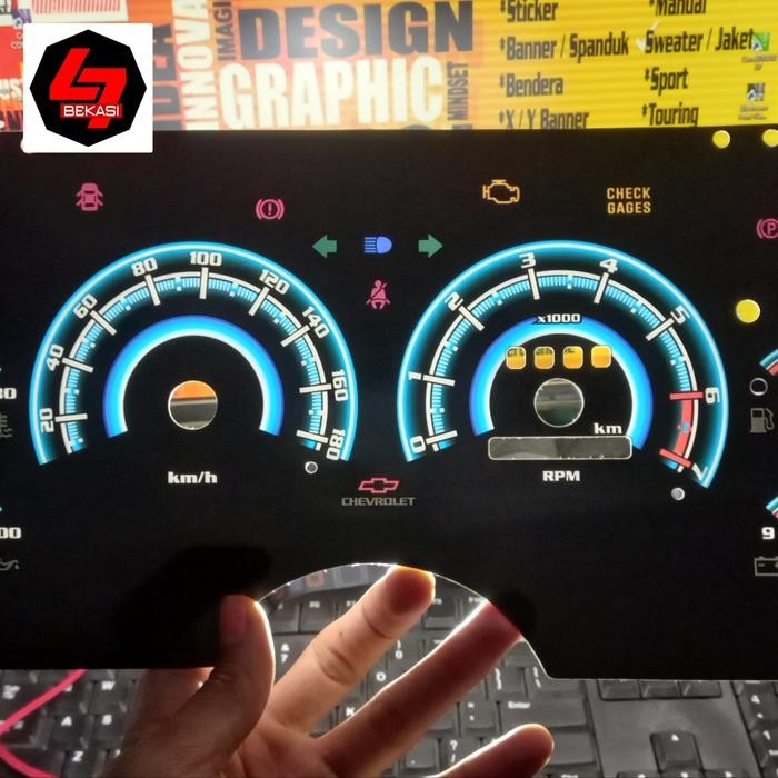 PREMIUM PAPAN SPEEDOMETER CHEVROLET OPEL BLAZER PANEL SPIDOMETER VARIASI
