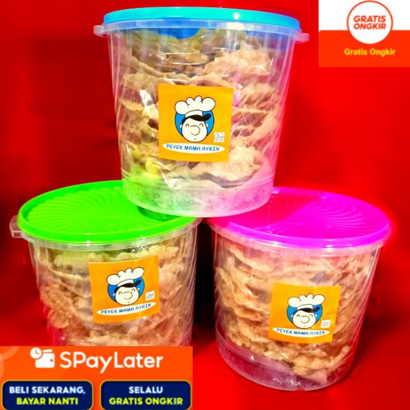 

(TERBAIK)Peyek Kacang,Rebon Toples 5 Liter