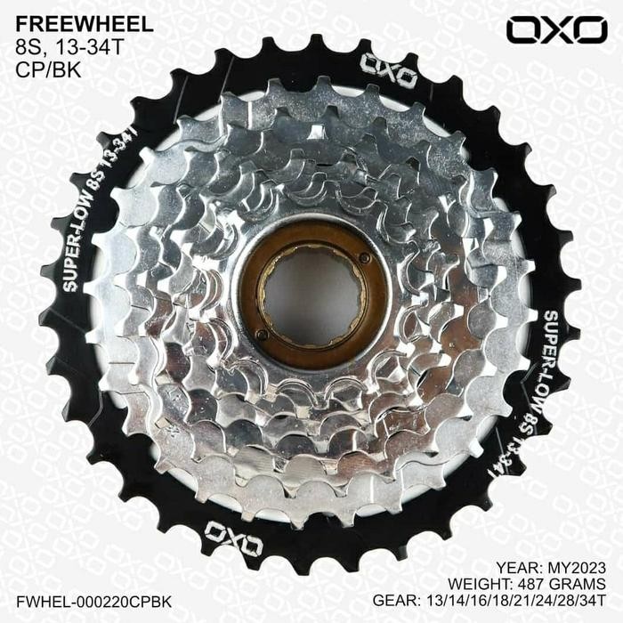 Gear Freewheel 8 Speed 13-34T Drat Ulir