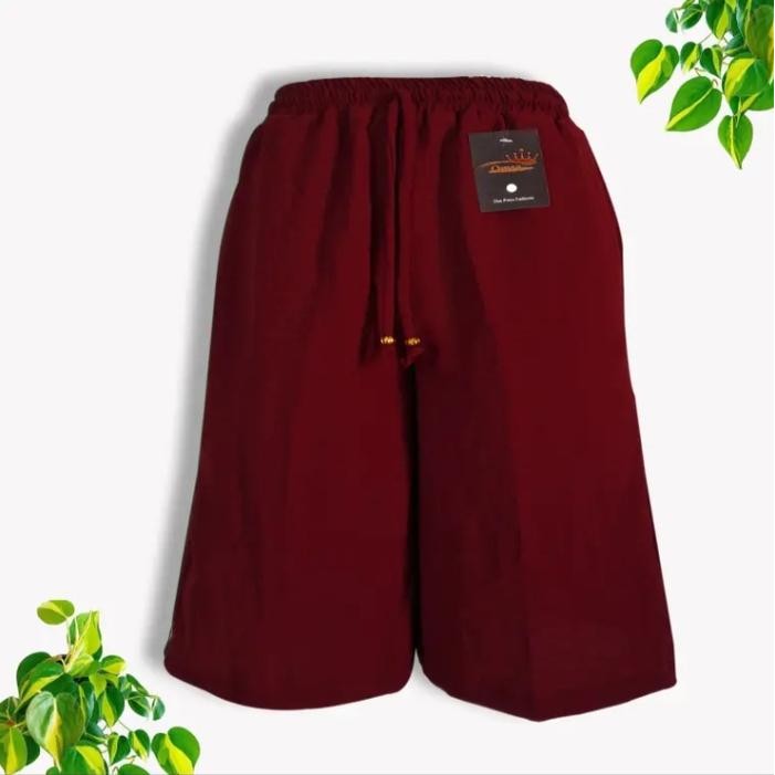 HEMAT KULOT PENDEK TERBARU 7/8 CRINKLE AIRFLOW . CELANA KULOT JUMBO . KULOT WANITA PENDEK Kantong