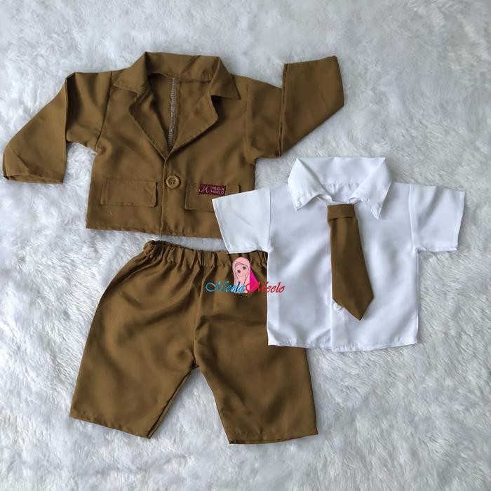 Cod Jas Anak Setelan Blazer Jas Baby Bos Hitam Kostum Properti Foto Newborn Jas Blazer Kekinian Jas