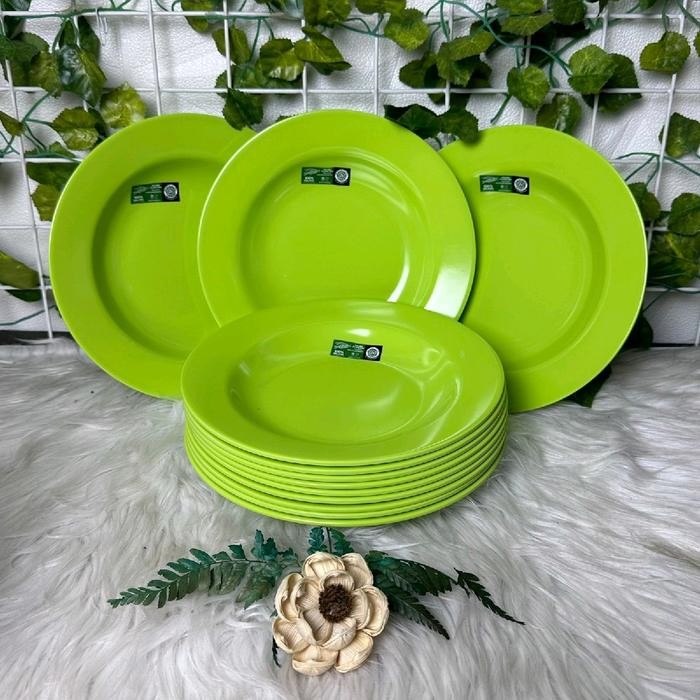 Piring Makan Melamin Golden Flying Fish Lusinan