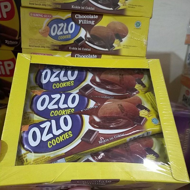 

Ozlo Cookies Coklat Filling Perpak isi 10 Bungkus
