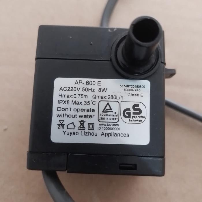 Ready Water Pump Pompa Air Cooler AP-600 E AC220V 50Hz 8W Sanken Original