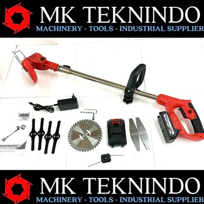 Mesin Potong Rumput Baterai Cordless Grass Trimmer Cutter Pemotong Cas