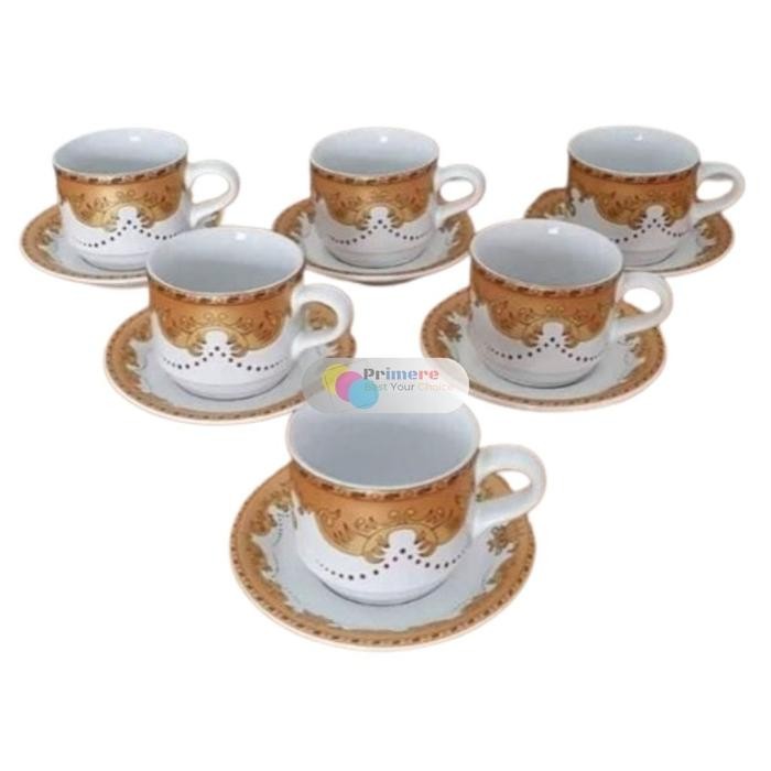 JTTOP" GELAS CANGKIR KOPI SET KERAMIK 1 PACK ISI 6
