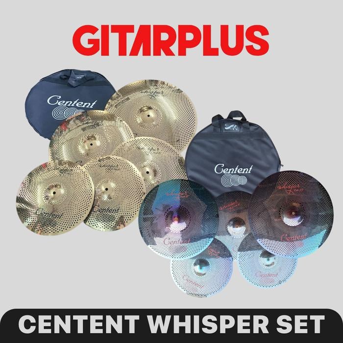 CENTENT WHISPER GOLD Silent Cymbal Practice Set 14161820 Simbal Drum