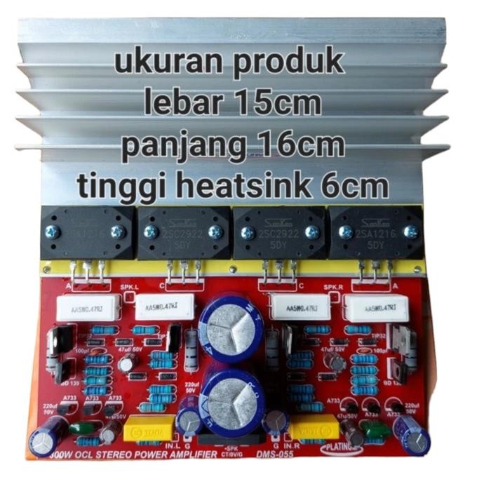 Power Ampli Stereo Sanken Amplifier Dms 055 Platinum Kit Pcb Power