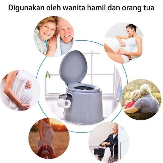 Closet Toilet Duduk Portable + Ember Untuk Lansia & Ibu Hamil - Toilet Duduk Portable Serbaguna