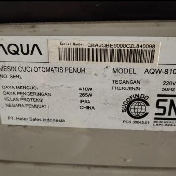 Water Level/Water Sensor Mesin Cuci Aqua
