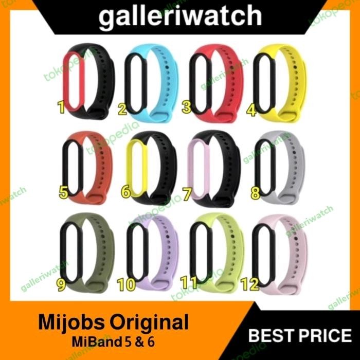 Siap- Strap Mi Band 6 Mijob Double Color Miband 6 Original