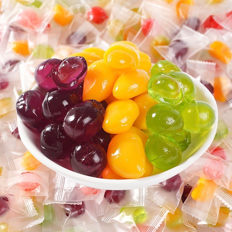 

[Hampers/Gift] [HALAL] LIANGGUI PEELED FUDGE MIX FRUIT 360gr/120pcs Permen buah cemilan manis Permen