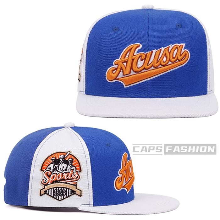 Topi Snapback Fashion Distro Pria Topi Baseball Bordir Acusa Hip-Hop Caps Hatukuran Besar Dapat