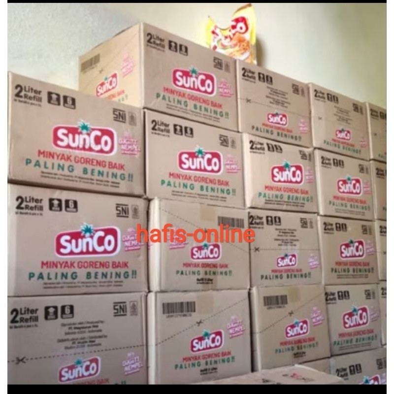 

Minyak Goreng Sunco 2L Isi 6 Pcs Dus Ekonomis