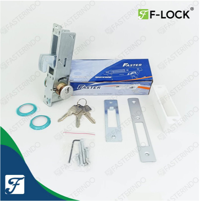 KUNCI PINTU ALUMINIUM / KUNCI PINTU KAIT BESAR/ KUNCI FASTER 9128 KAIT