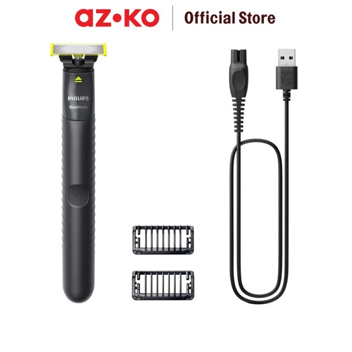 AZKO Philips Alat Cukur One Blade Qp1424/10 Shaver Alat Pangkas Kumis Dan Jenggot Pisau Cukur