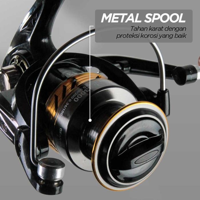 Promo Reel Pancing Metal Spinning Linnhue Hk 3000 4000 Series Reel Pancing Spinning Fishing Reel
