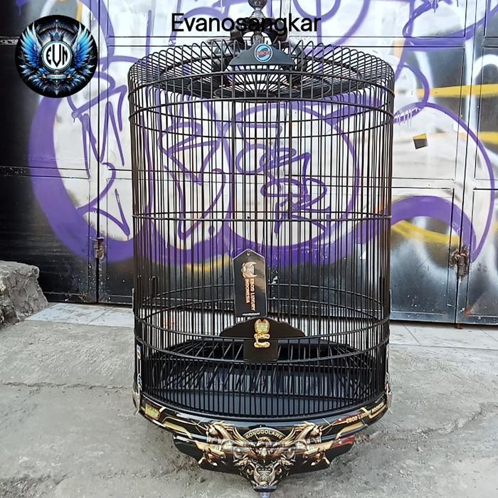 Kandang burung muray no 2 EBOD JAYA LUXURY tebok pvc water decal RONGGOLAWE