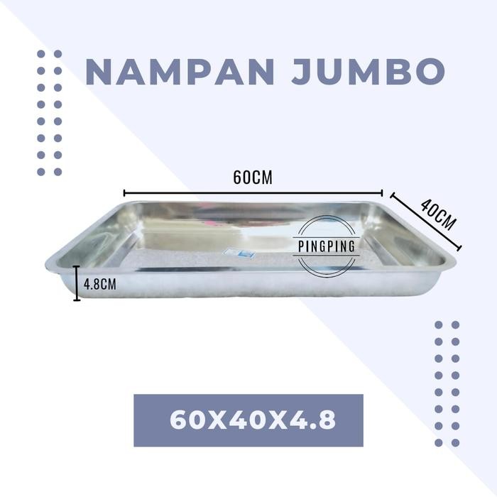 BnYkPilih- Pingping - Nampan Stainlees Jumbo / Nampan Stainless Besar
