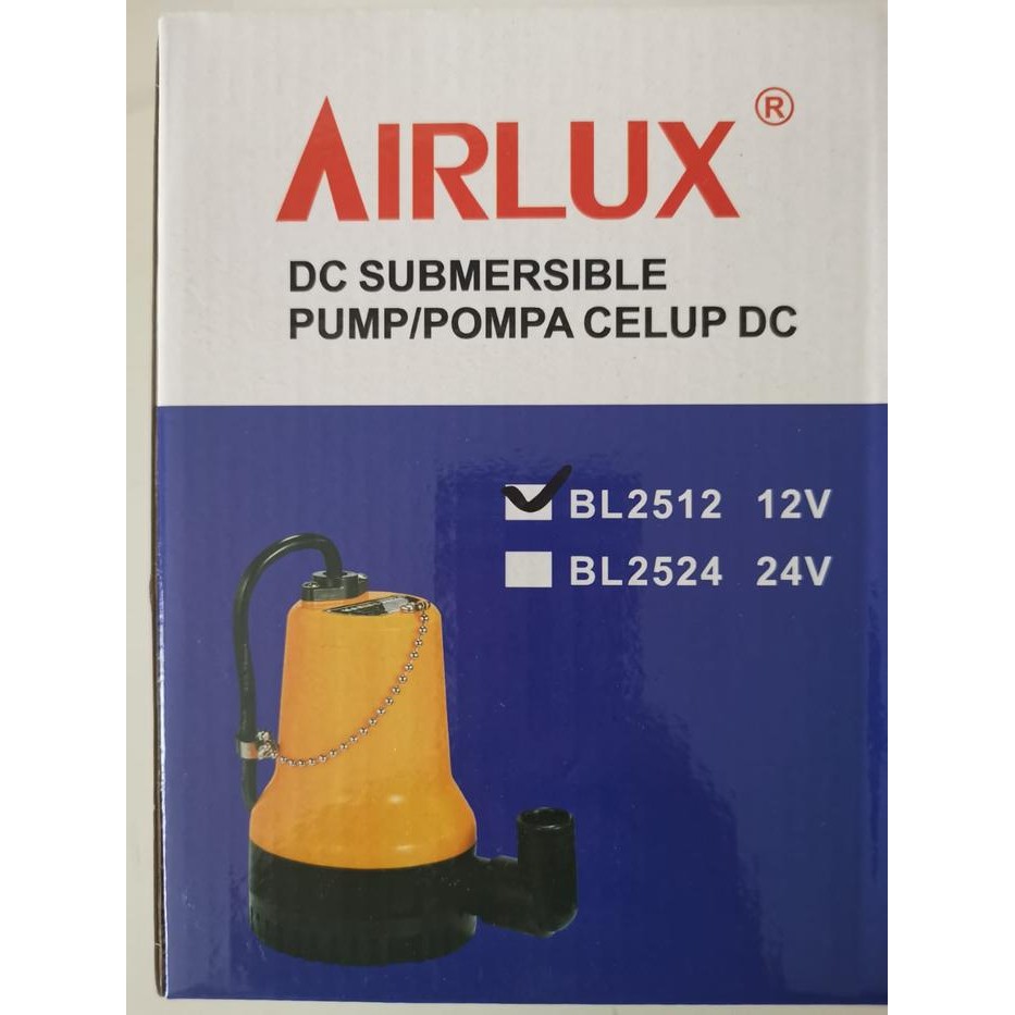 POMPA AIR CELUP PAKAI TENAGA AKI/DC BL2512/12V / DC BL2524/24V