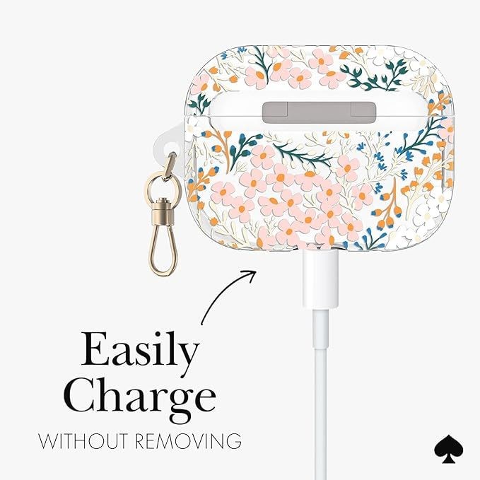 Chell Glam Airpods Pro (1St / 2Nd Gen.) Kate Spade Protective Case - Multi Floral/Rose/Pacific