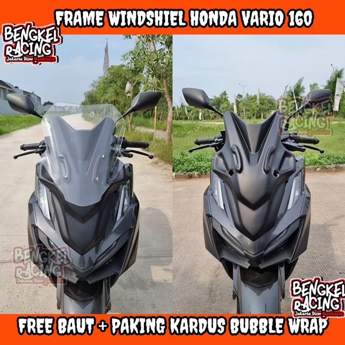 Frame Windshield Vario New 160Cc. Tameng Depan Vario 160, Kedok Depan Vario 160. Frame Ws Vario 160