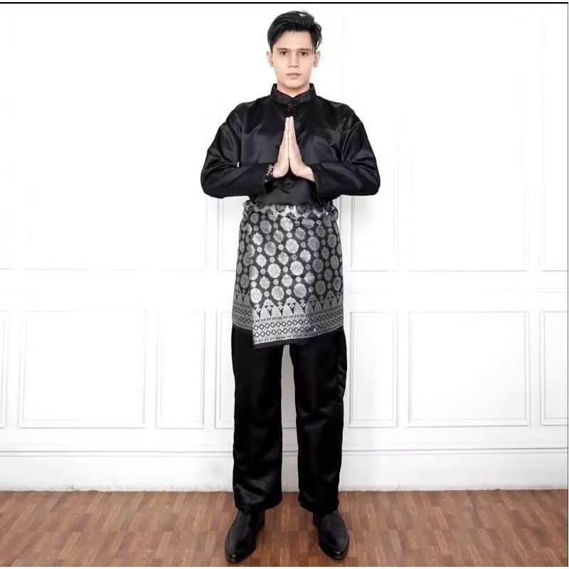 hot product setelan baju kurung pria teluk belanga // baju melayu pria // baju kurung laki laki
