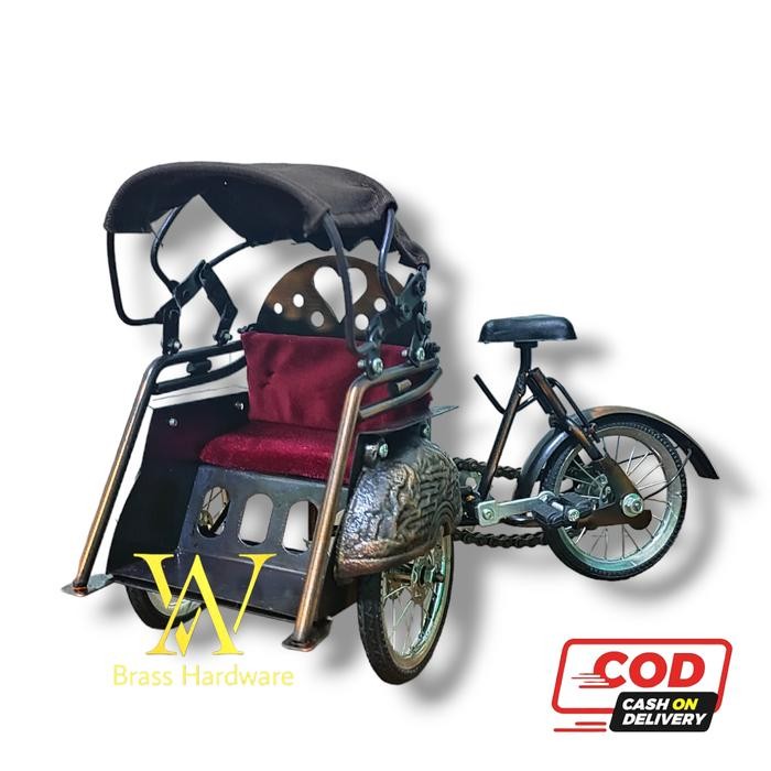 Miniatur Becak Jawa / Becak Jogja