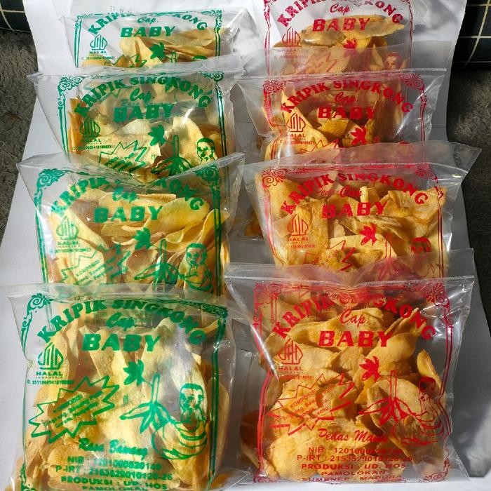 

Keripik Singkong Madura Paket 8pcs - Keripik Singkong Baby Sumenep - Kemasan Sedang Kripik