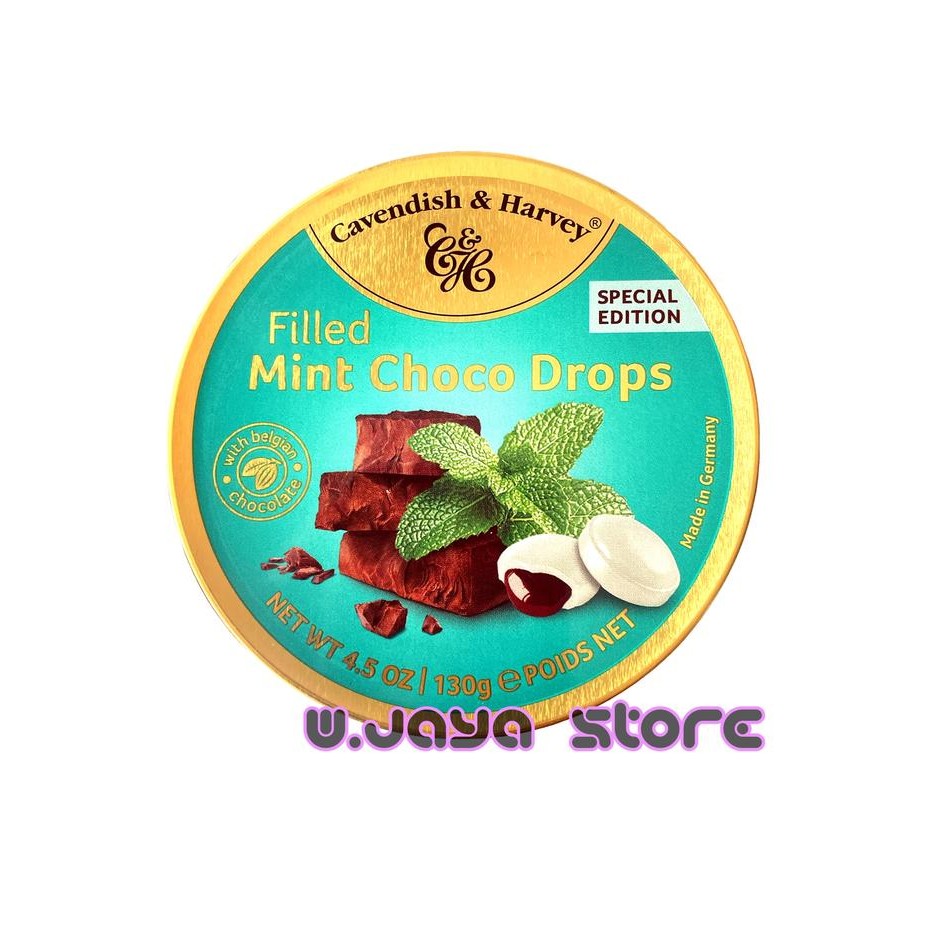 

Permen Cavendish & Harvey Filled Mint Choco Drops 200g