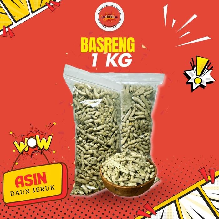 

1kg - BASRENG PEDAS DAUN JERUK CAMILAN KERING
