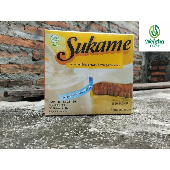 GRATIS ONGKIR SUKAME Original Susu Kambing Etawa Bubuk 500 gram 20 Sachet Plus Herbal Gamat Emas
