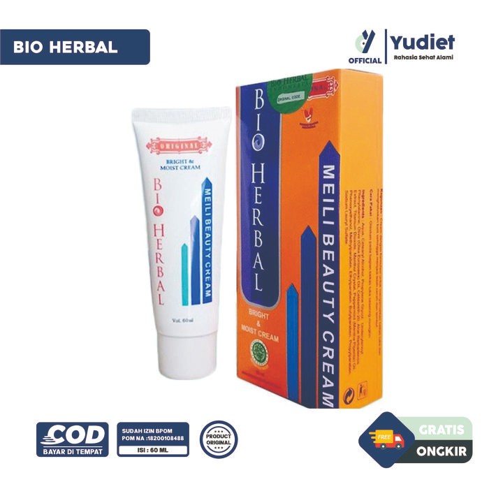 DISKON BIO HERBAL MEILI BEAUTY CREAM UNTUK MEMBANTU MEMUDARKAN BEKAS LUKA BPOM NA 18200108488 JR502