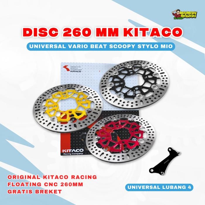 DISC KITACO 260mm piringan cakram 260mm KITACO pnp disc 260mm vario beat scoopy genio pnp Motorcycle