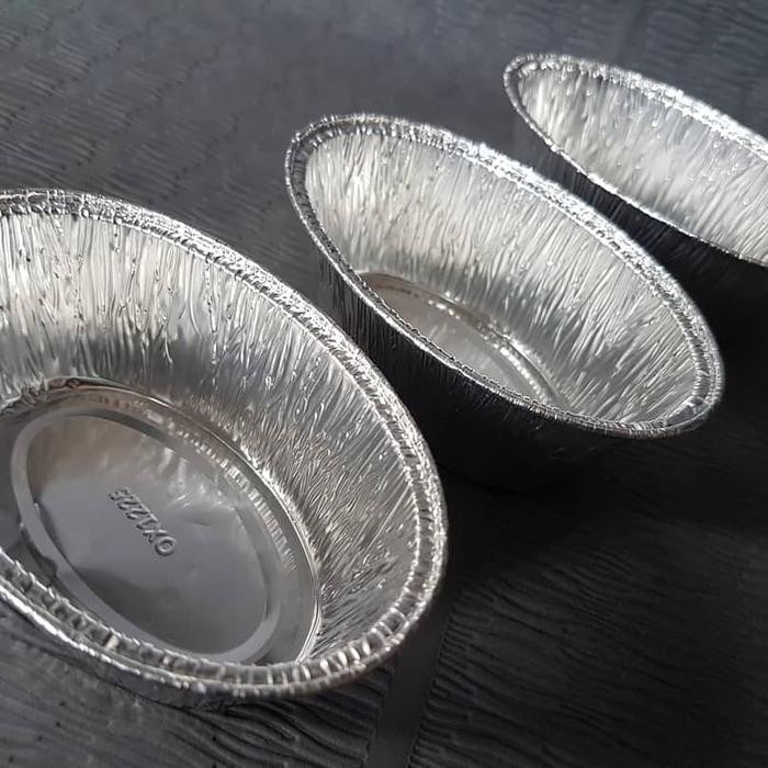 Alumunium cup foil oval isi 25pcs
